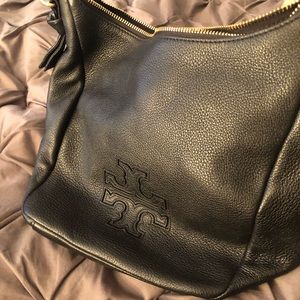 Authentic black Tory Burch shoulder black! Worn once!!